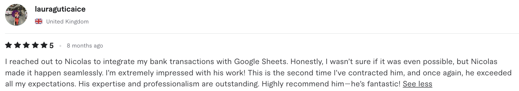 Feedback en Fiverr screenshot 7