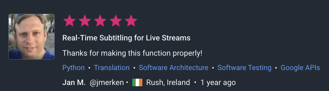 Feedback en Freelancer.com screenshot 2